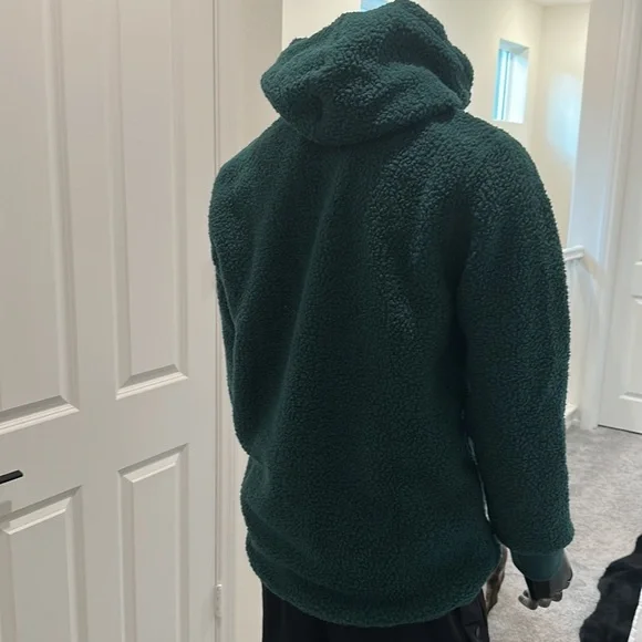 Sherpa half zip hoodie